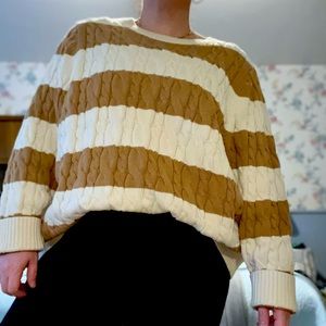 Lands End Striped Sweater